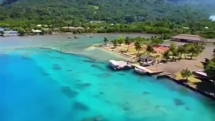 Бора Бора с высоты 😍 Кусочек французского полинезийского рая 🏝