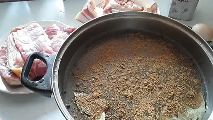 Как засолить сало для копчения. How to pickle bacon for smoking