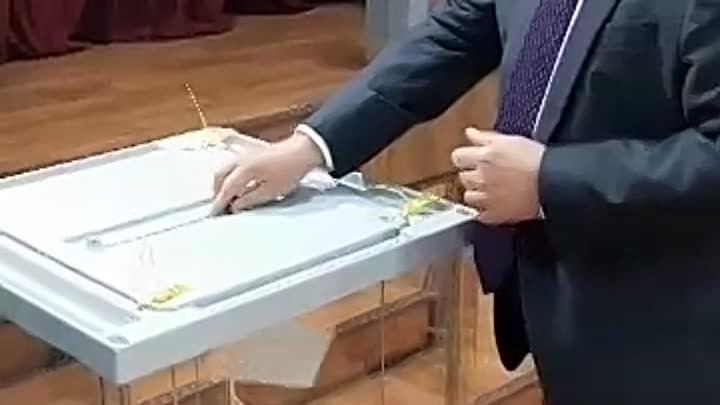 Василий Голубев проголосовал