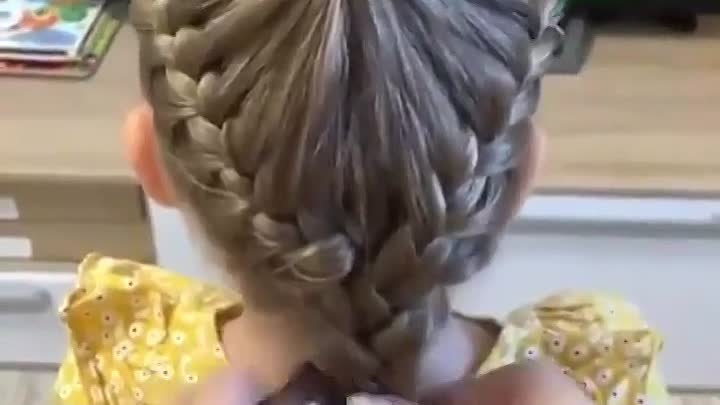 Крутая причёска для девочки!