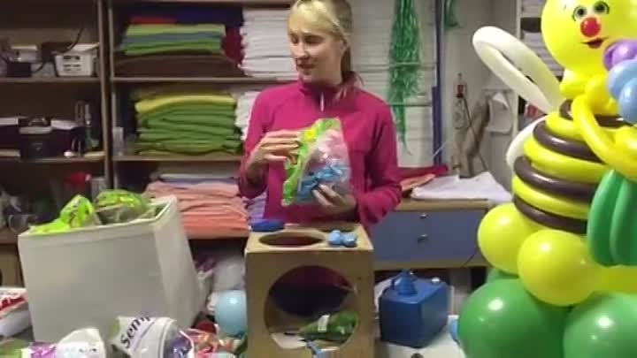 Как сделать зайчика из шариков