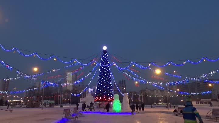 Новогодняя  ёлка   Центрального  р-на  г. Новокузнецка  2016г