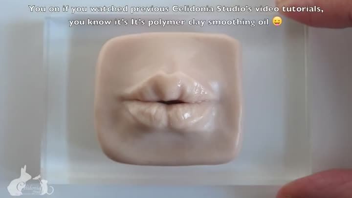 Как слепить губы из полимерной глины