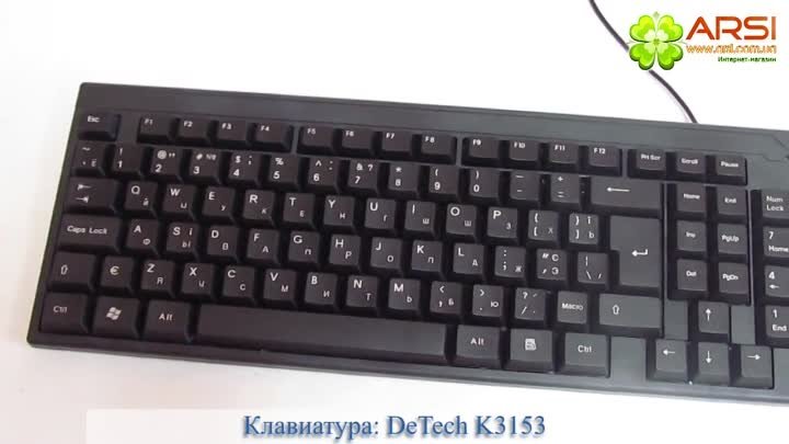DeTech K3153 Клавиатура обзор  review