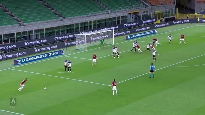 Çalhanoğlu Scores a SENSATIONAL Free Kick! _ Milan 1-1 Atalanta _ To ...