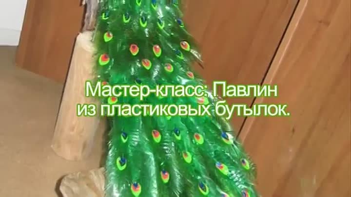 Павлин из пластиковых бутылок своими руками. Мастер-класс