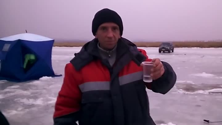 Зимняя рыбалка на реке Петровка 02.01.2016