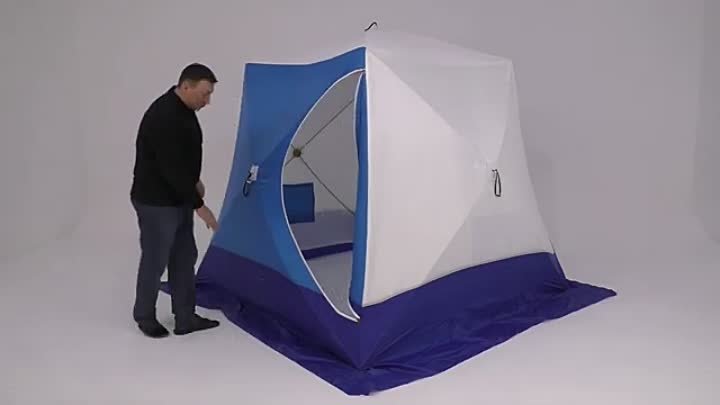 Зимняя палатка СТЭК КУБ-3 трехслойная дышащая