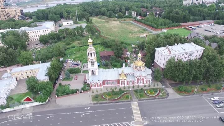 Аэросъемка Варваринской церкви у Сибирской заставы (г.Казань)