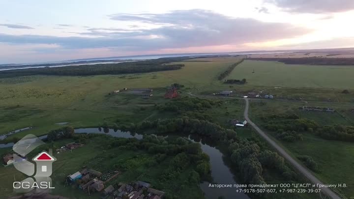 Аэросъемка церкови Троицы Живоначальной (село Танкеевка)