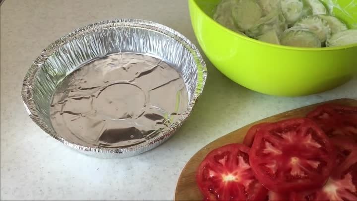 Кабачки, запеченные с помидорами и сыром__Рататуй