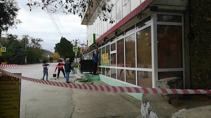 Взрыв банкомата РНКБ в Коктебеле