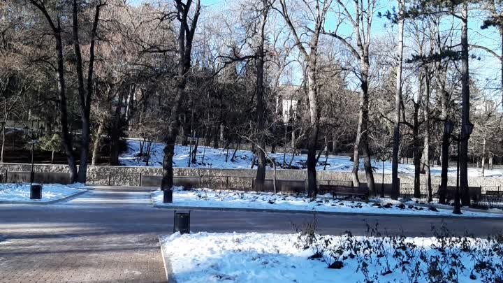 1 января 2021 год. Погодка в Кисловодске. Парк.