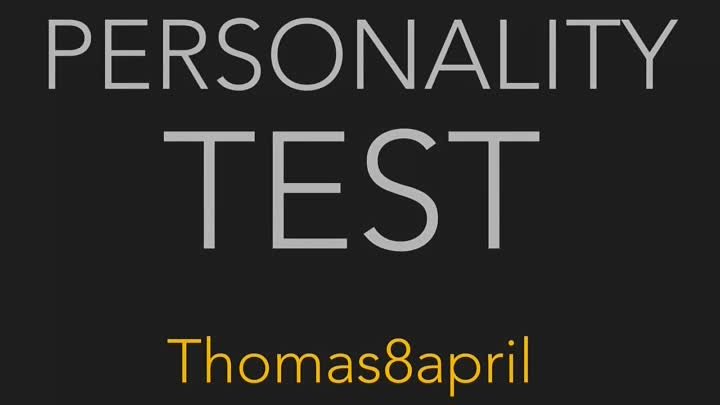 1 Minute Personality Test!