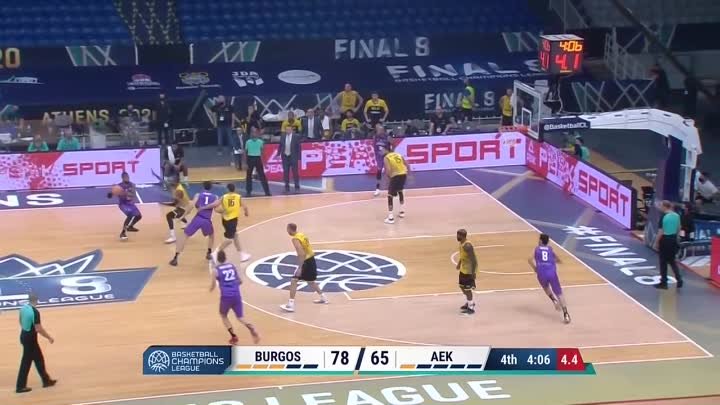 Hereda San Pablo Burgos 81 v AEK 67  Final Basketball Champions League 2019-20