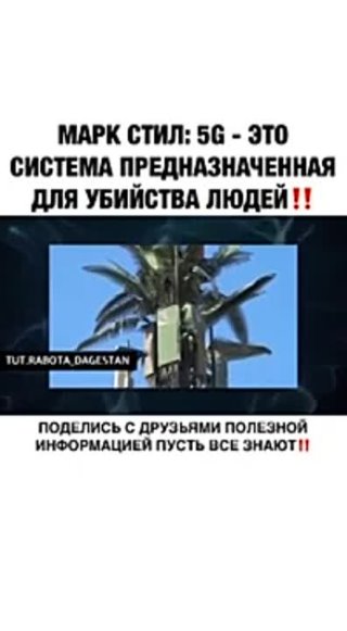 Марк Стил 5 G это система предназначенная для убийства людей!!