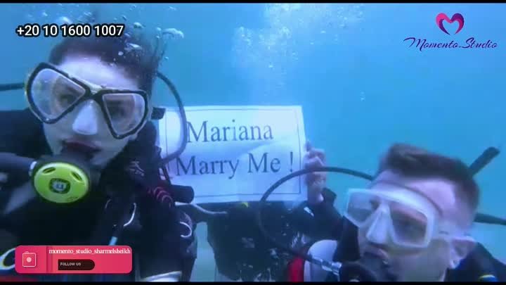 Предложение под водой "Выходи за меня замуж" +201016001007