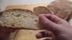 Хлеб без замеса теста Чиабатта в духовке