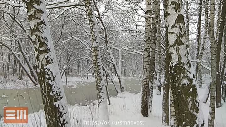 Очень красивая русская зима!