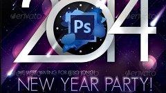 2014 New Year Flyer Templates Free