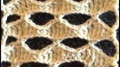 Красивый узор крючком. Crochet pattern.