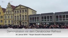 Russlanddeutsche demonstrieren in Osnabrück gegen Gewalt dur...