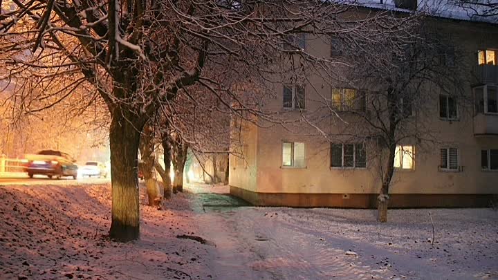 Первый снег в Тучково рузский район