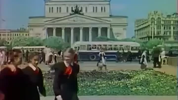 Советская жизнь в цвете 1945 - 1947 год