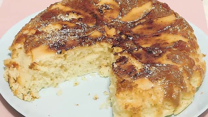 Пирог с яблоками на сковороде фото Пирог с яблоками на сковороде фото