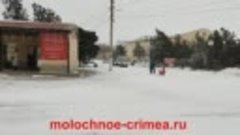 Снег в Крыму - с.Молочное Сакский район - 17 января 2021