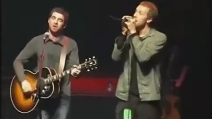 Coldplay and Oasis (live in acoustic) Live Forever