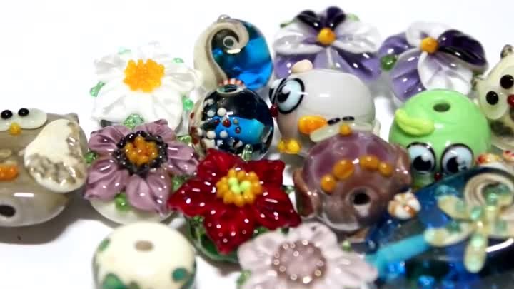 Бусины Лэмпворк (Lampwork) с сайта бусины-фурнитуры.рф