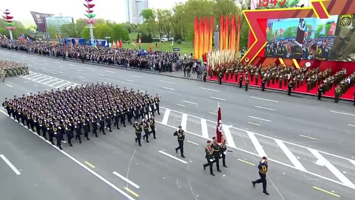 Марш ПРОЩАНИЕ СЛАВЯНКИ на белорусском языке.