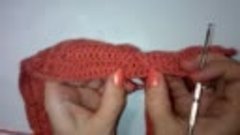 4 Джемпер крючком Довязываем ромб Crochet cable pattern swea...