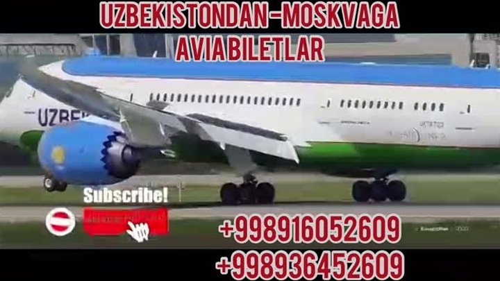 Tashkent-Moskva avia bilaet