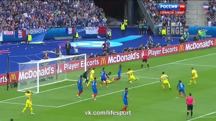 Франция 2:1 Румыния | Чемпионт Европы 2016 | Групповой турнир | Обзо ...