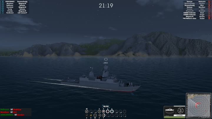 Braunschweig К130-class ship attack 2