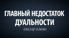 Главный недостаток дуальности. Александр Палиенко.