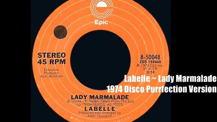 Labelle - Lady Marmalade (1974)