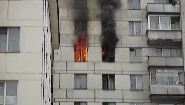 Пожар  челябинск 06