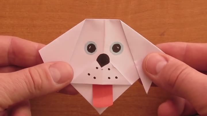 СОБАЧКА. Легкое Оригами  для Детей Своими Руками. Видео