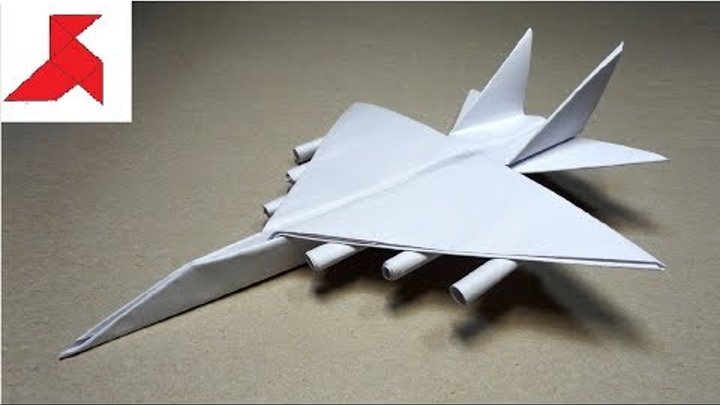 DIY ✈️ - Как сделать самолет ИСТРЕБИТЕЛЬ с ракетами из бумаги А4 своими  руками