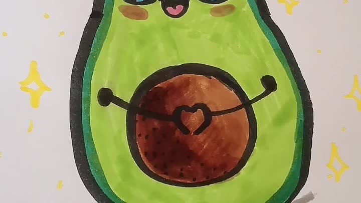Рисуем авокадо