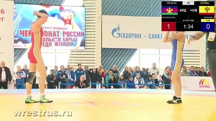 Чемпионат России по женской борьбе-2016. День 2. Ковёр А (1)