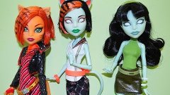 Monster High Scarah Screams Freaky Fusion сравнительный обзо...