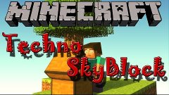 Techno SkyBlock #3 [Авто-генератор БУЛЫЖНИКА!]