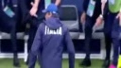 Эмоции Антонио Конте во время матча Италия - Испания  ЕВРО-2...