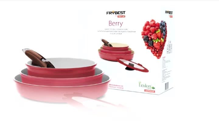 Berry - эргономичный набор посуды с керамическим покрытием от FRYBEST