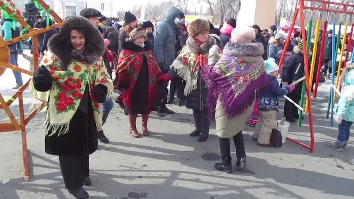 14.03.21.Масленица в Чапаевске-1.Ансамбль Песни России -греемся от в ...