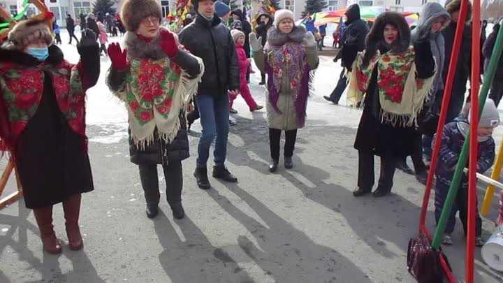 14.03.21.Масленица в Чапаевске-4.Ансамбль Песни России -греемся от в ...